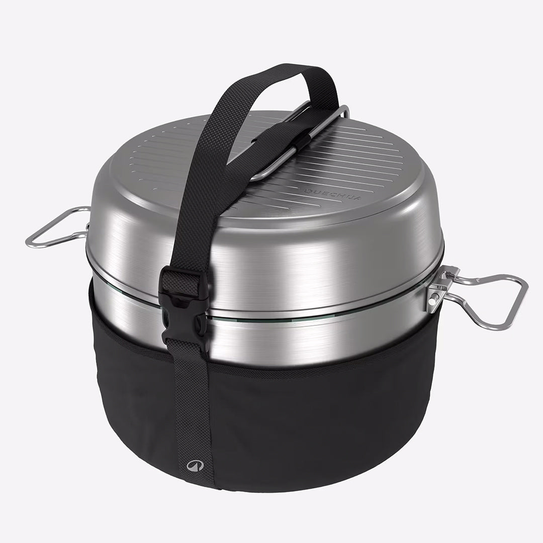 4-Person Non-Stick Stainless Steel Cookset