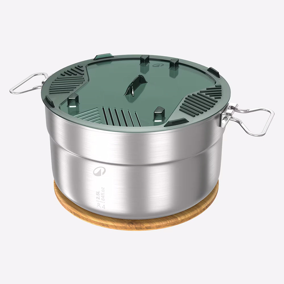 4-Person Non-Stick Stainless Steel Cookset