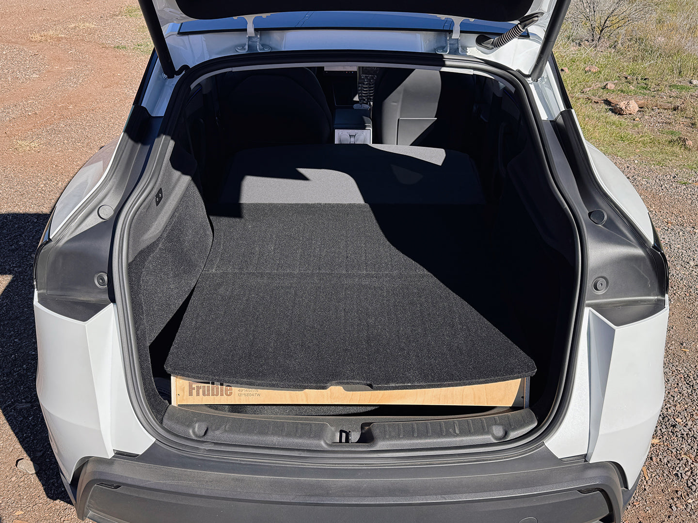 Tesla Model Y Camper Kit Ultralite ultralight sleeping platform with clean design